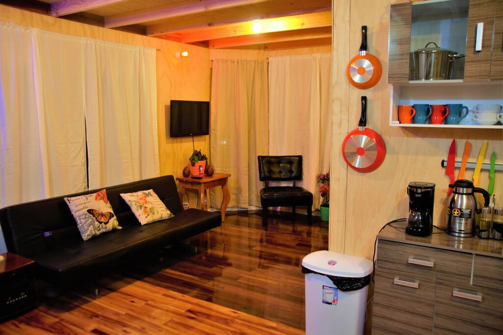 Living con TV LED.