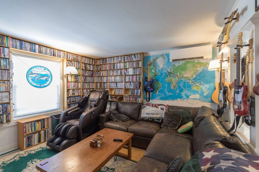 The ultimate place to watch a movie, more that a thousand to chose from!