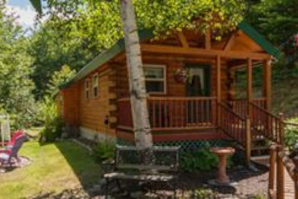 Summer look of the cabin