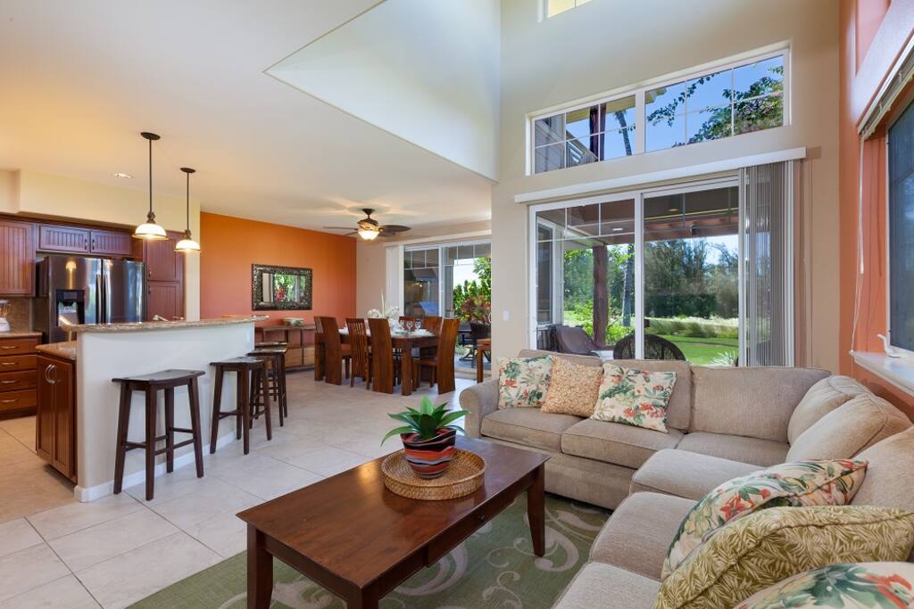 Open living room floorplan