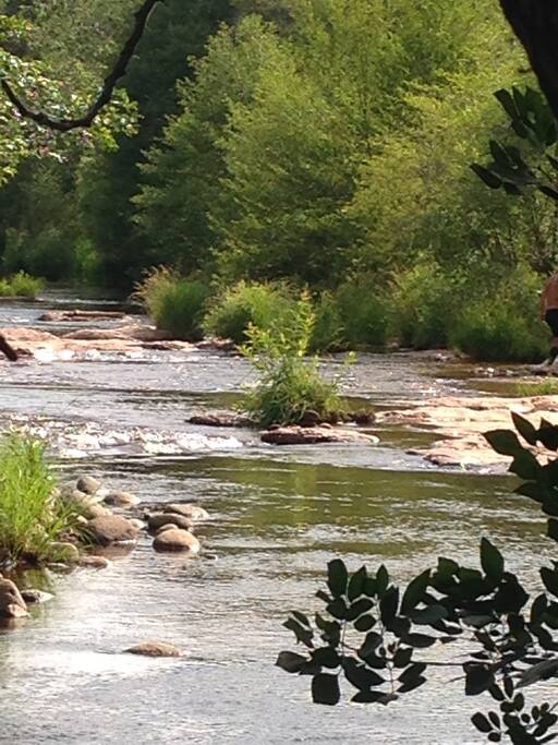 The creek by Amara, and Salt Rock restaurant, walking distance away.