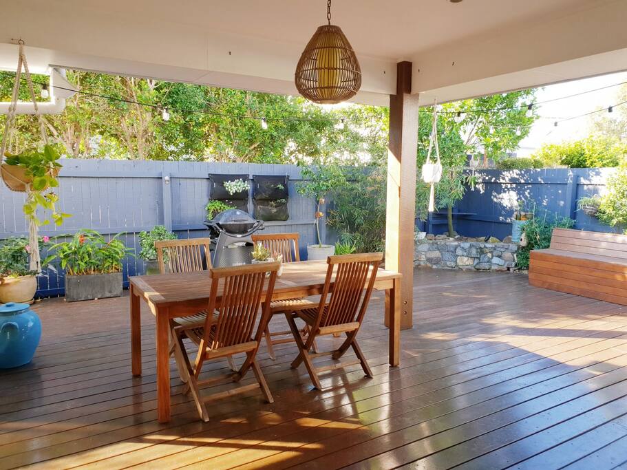 Large outdoor deck