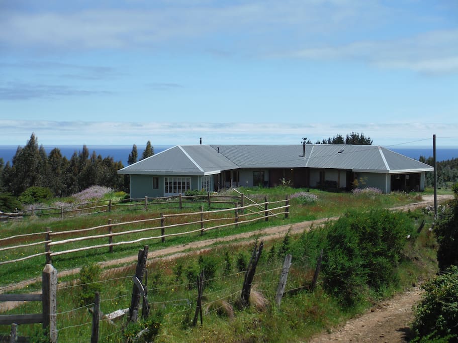 View of the house from the front gate