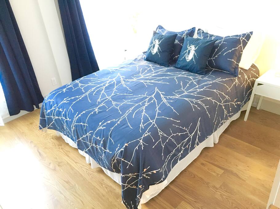 Queen sized bed