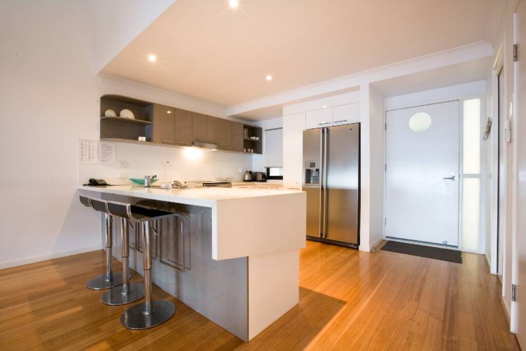 Modern kitchen and breakfast bar