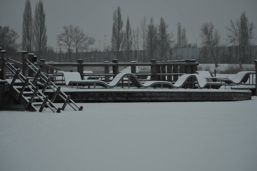 lake "Alte Donau" in winter