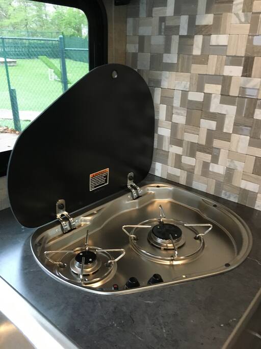 two-burn propane stove