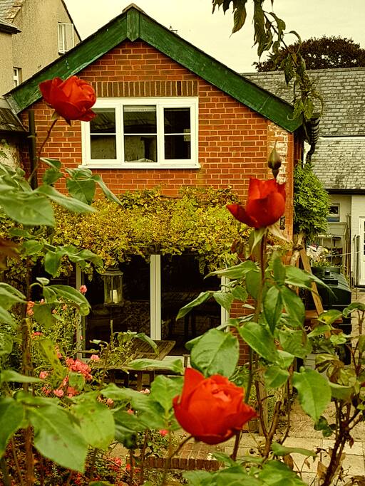 The Annexe is a barn conversion attached to the main house behind and to the right
