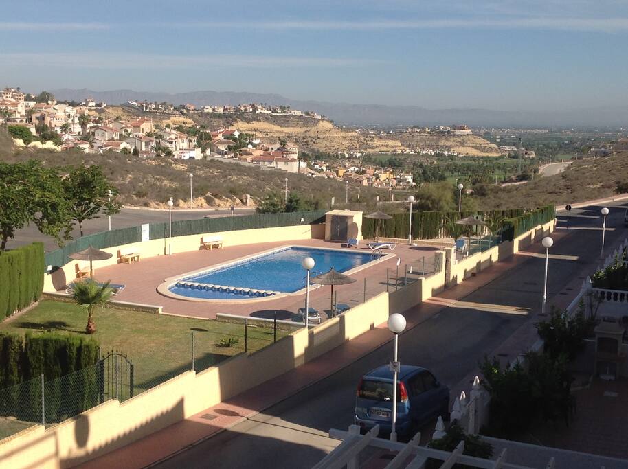 View from our apartment balcony