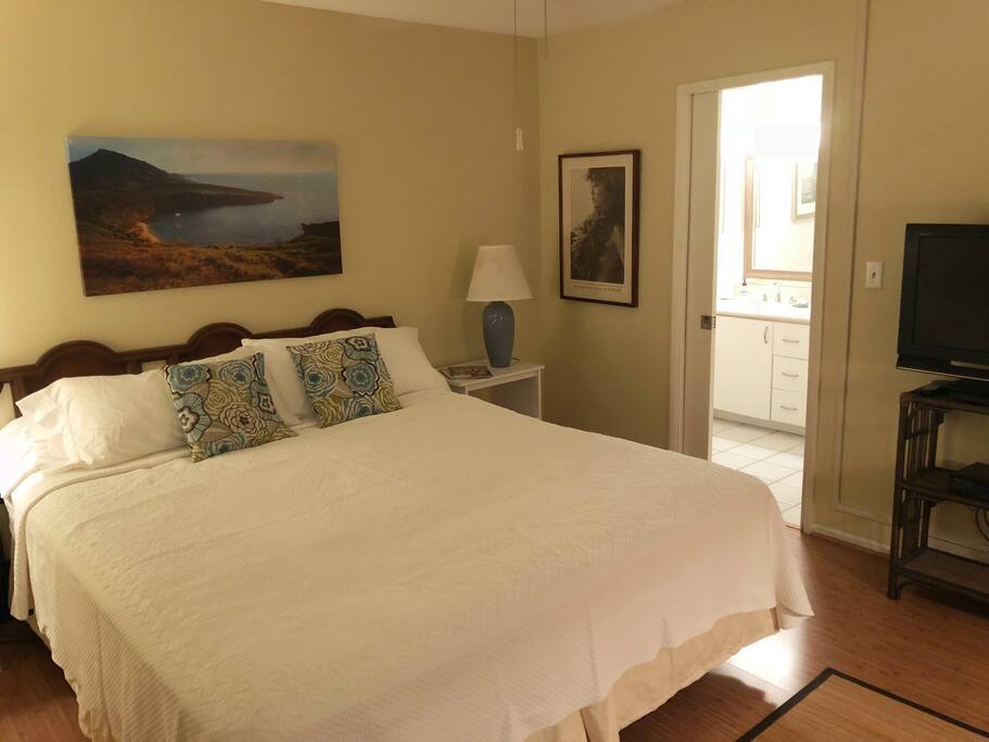 A King Size Bed awaits