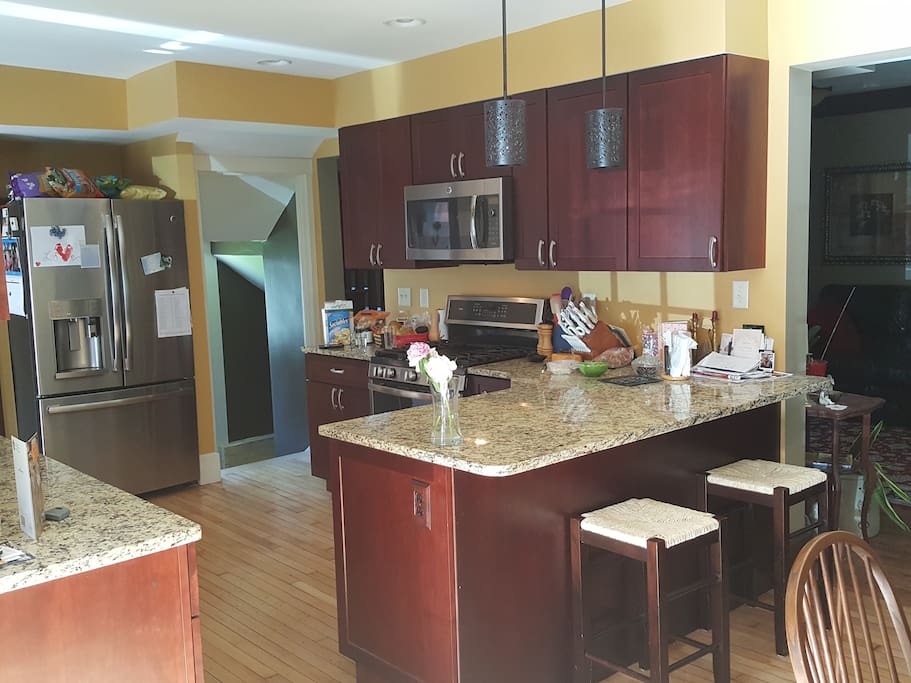 Modern kitchen with gas range