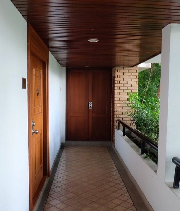 Front entrance into unit