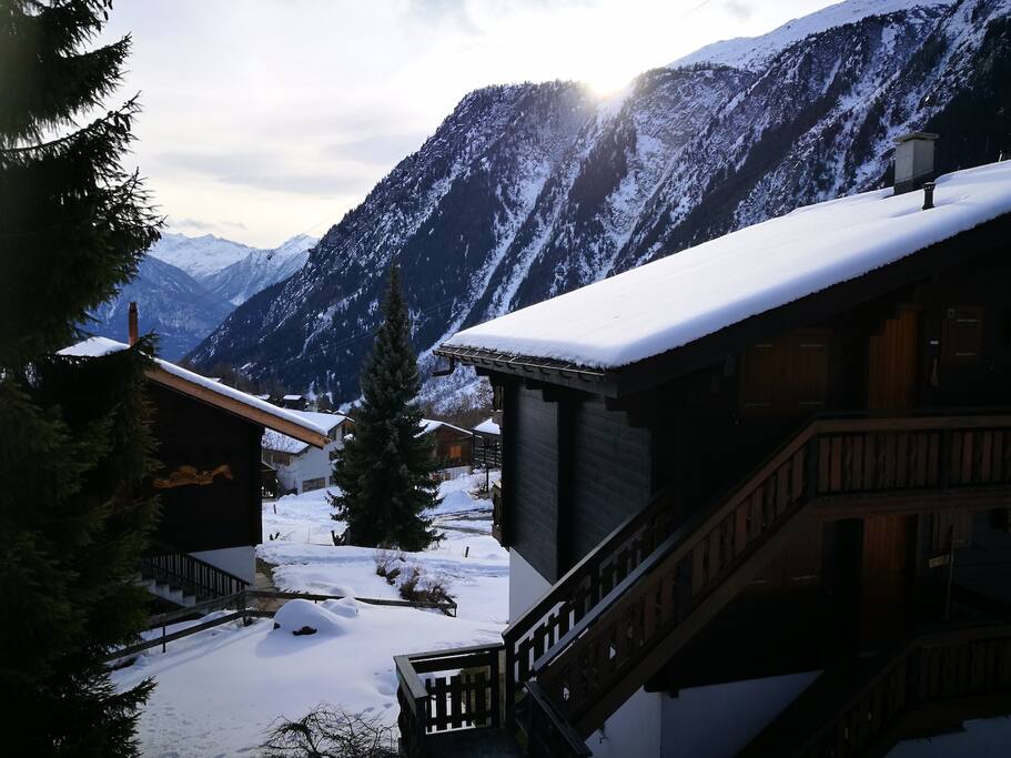 Blick vom Balkon