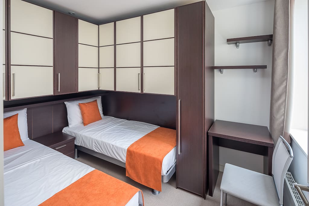 There are two twin rooms in the property, making it perfect for families.