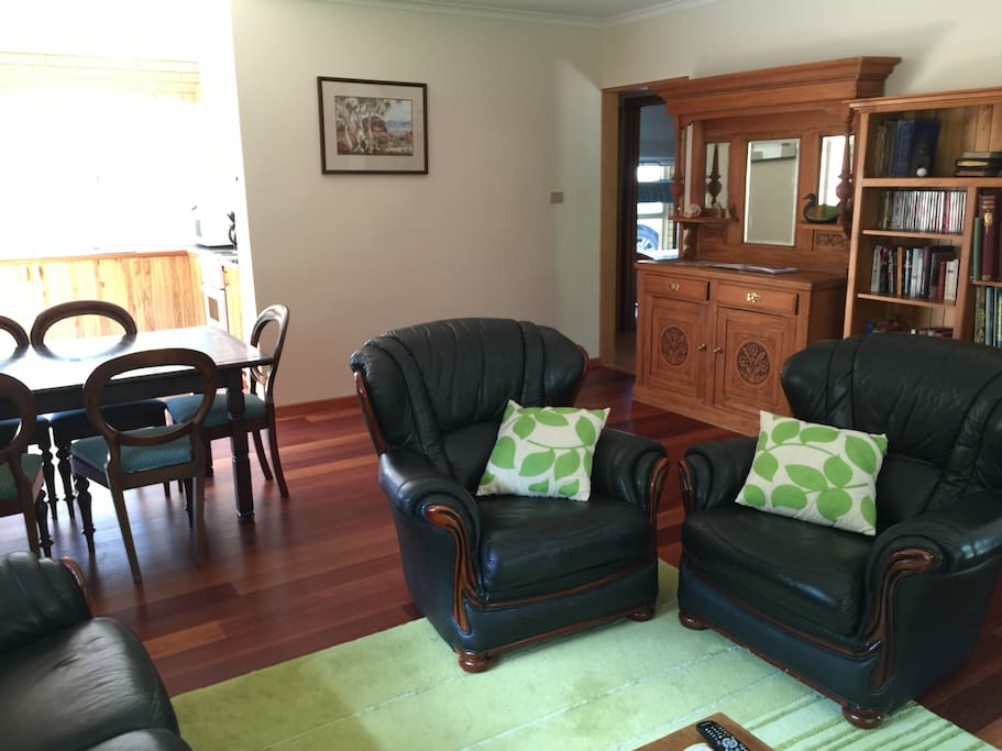 Lounge looking onto dining space