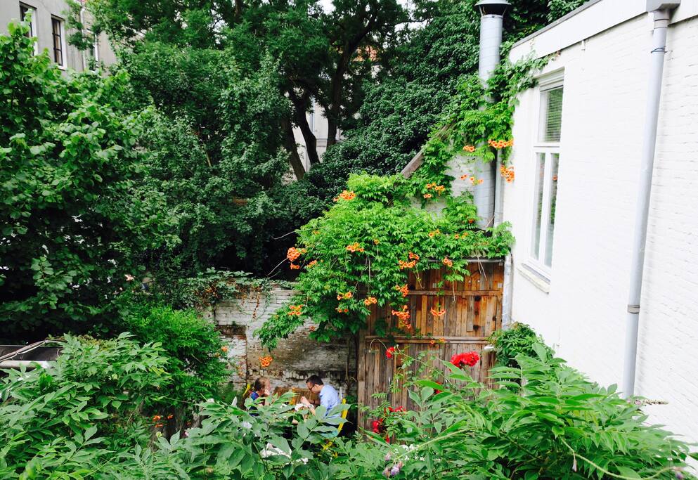 View from the balcony on the inner courtyard.
