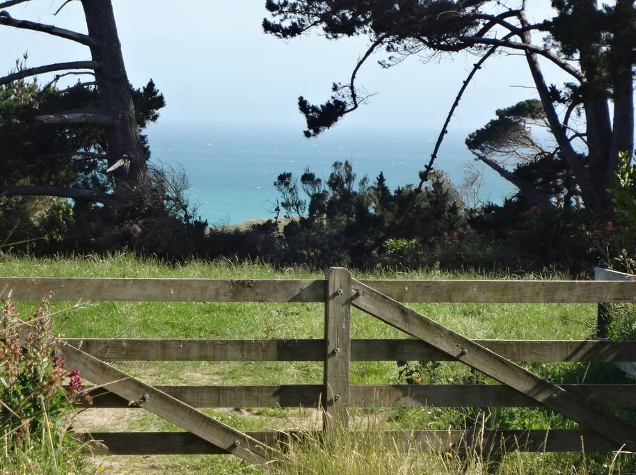 Sea views from the property area