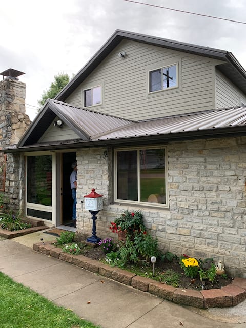 {the stone cottage} on the River
