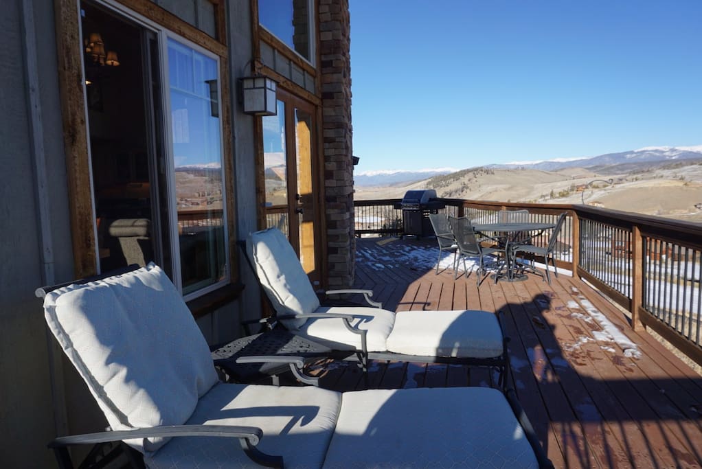Deck looking North - Rocky Mountain National Park in background