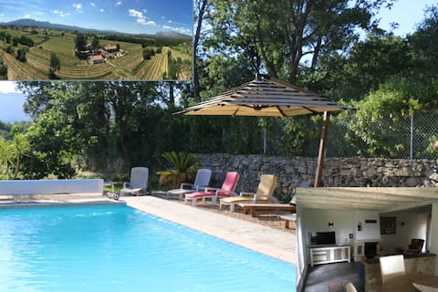 Les Oliviers, a peaceful oasis among the vineyards