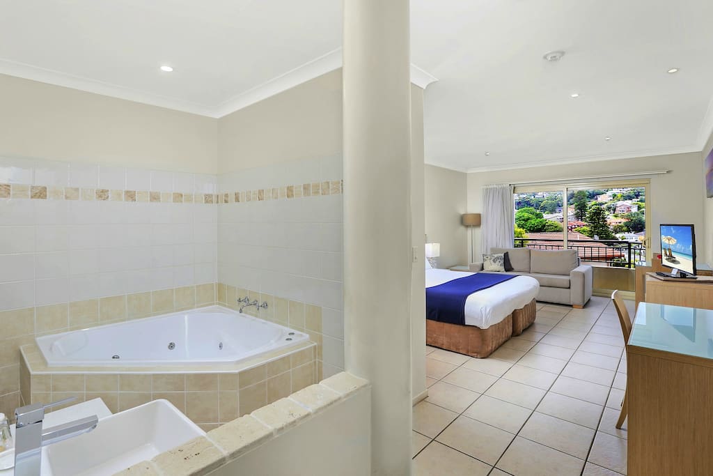 Spa apartment on entry.