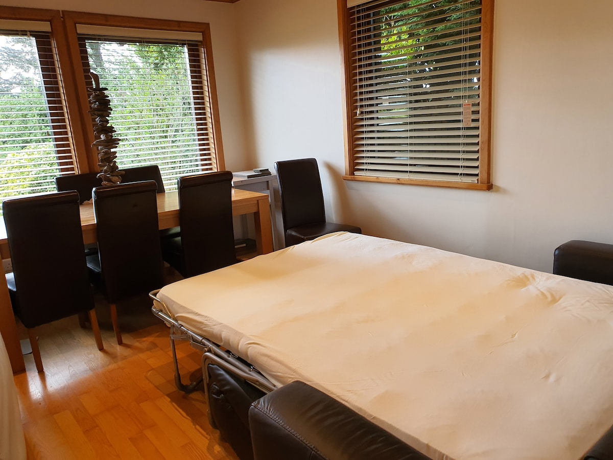 Sofá cama en el comedor