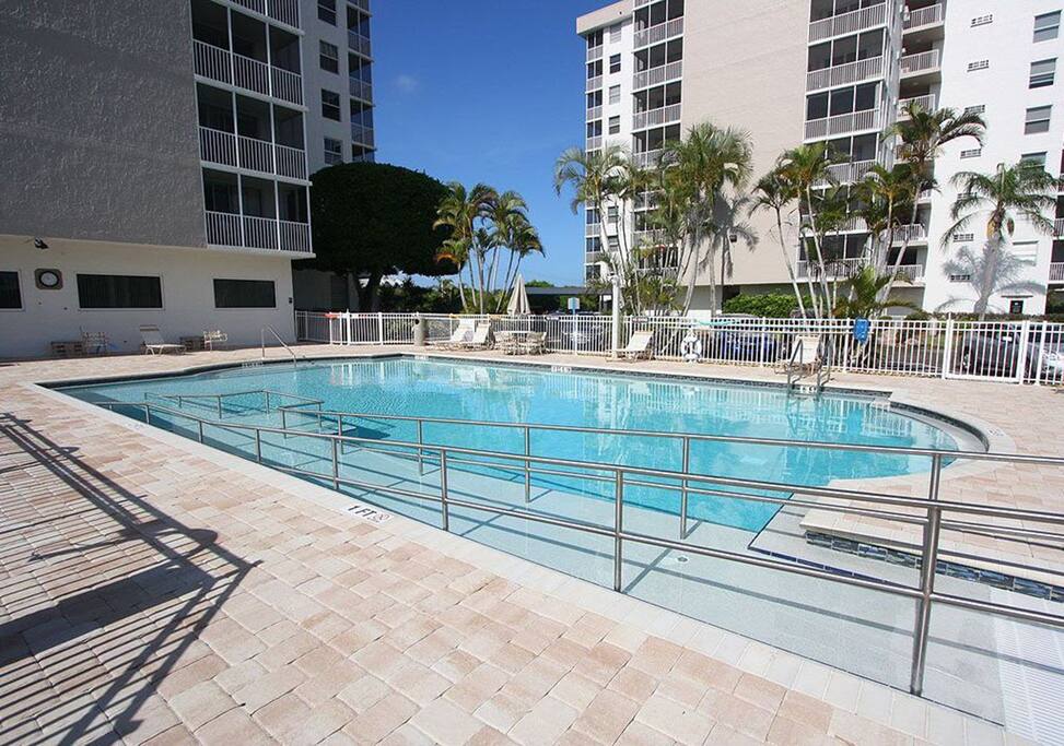 One of two pools, this one has a wheelchair ramp