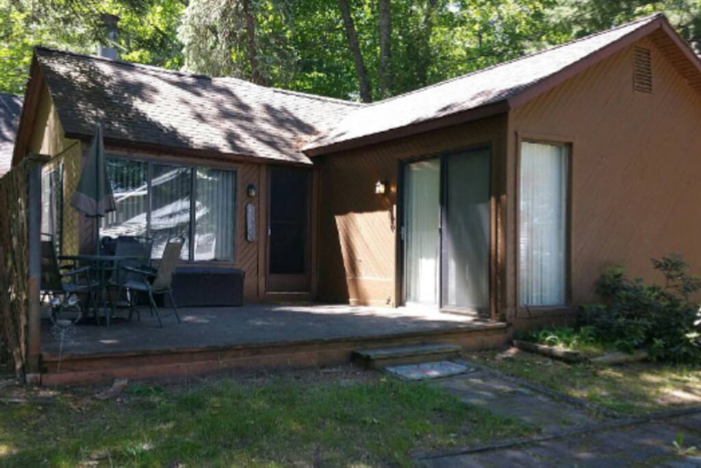 Deck and fire pit