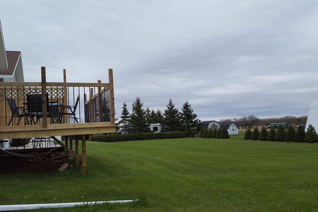 Off master bedroom is another deck where you can enjoy your morning coffee.