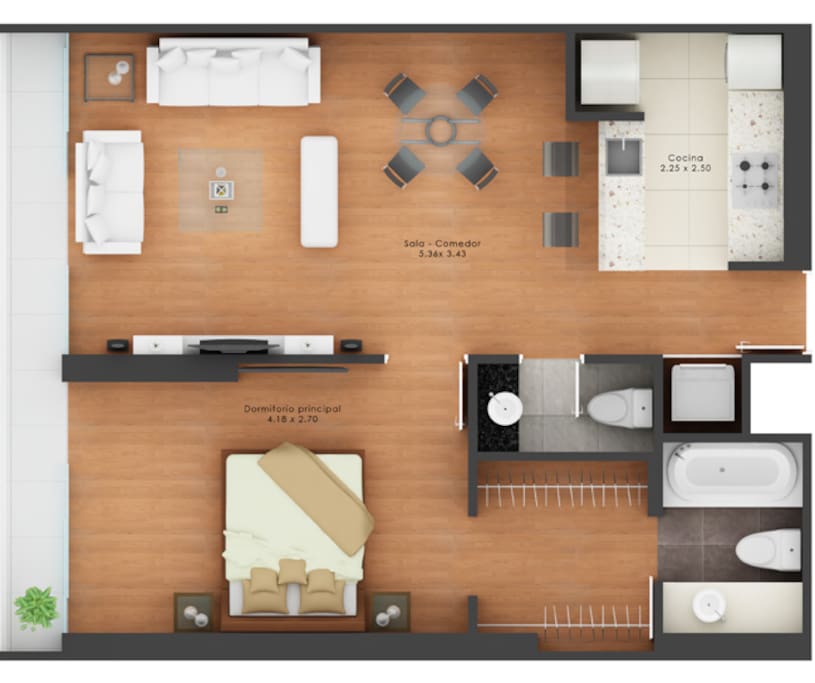 Av Jose Pardo 570 _ "Condo name Upper Pardo" _ Floor Plan