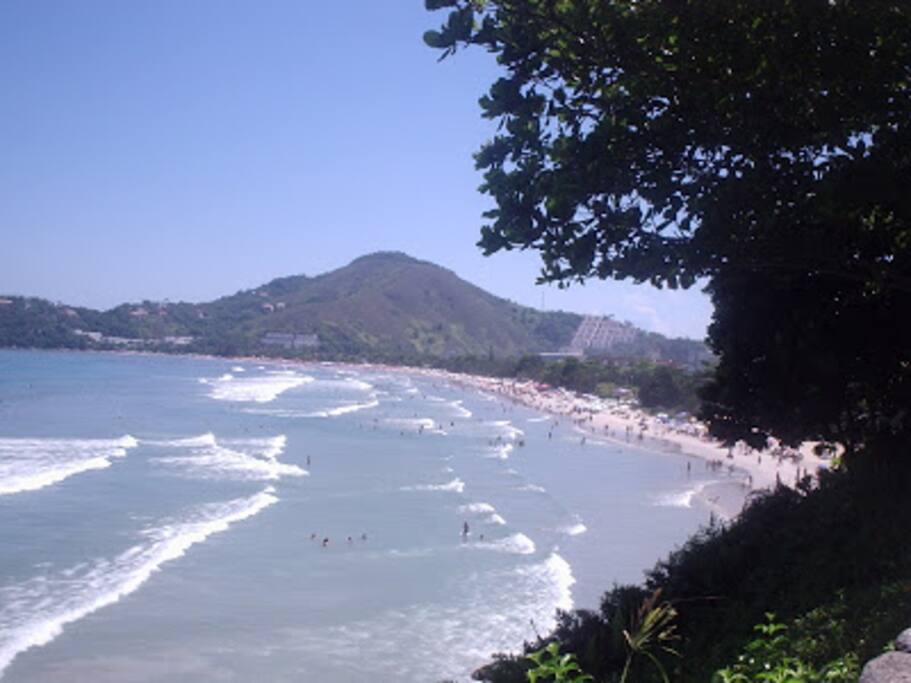 Vista da praia das Toninhas