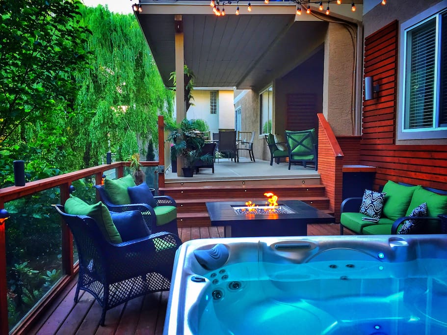 Amazing outdoor space to relax after a long day of exploring.