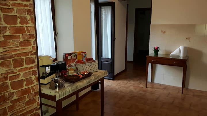 cocina con espacio para desayunar 