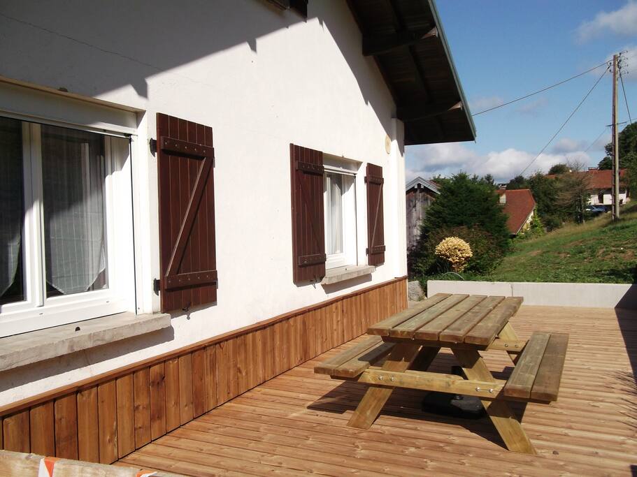 Grande terrasse extérieure