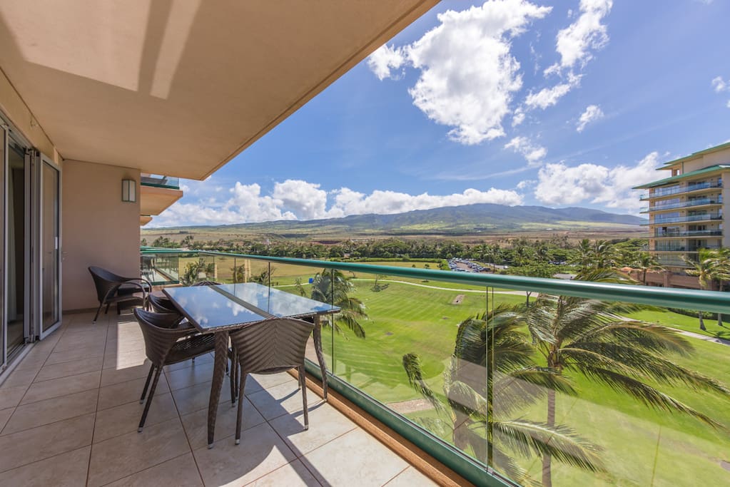 Sweeping views of west Maui mountains