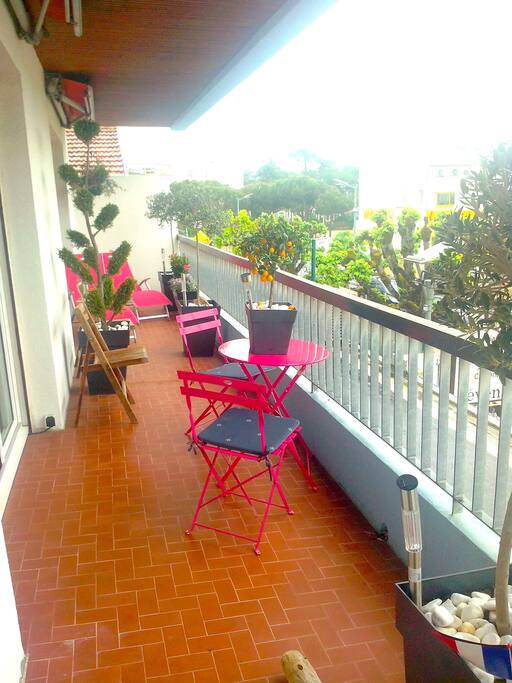 Balcon sur toute la longueur du logement – 10m