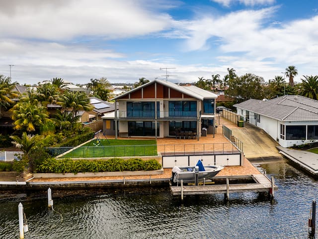 Large luxury home with private jetty