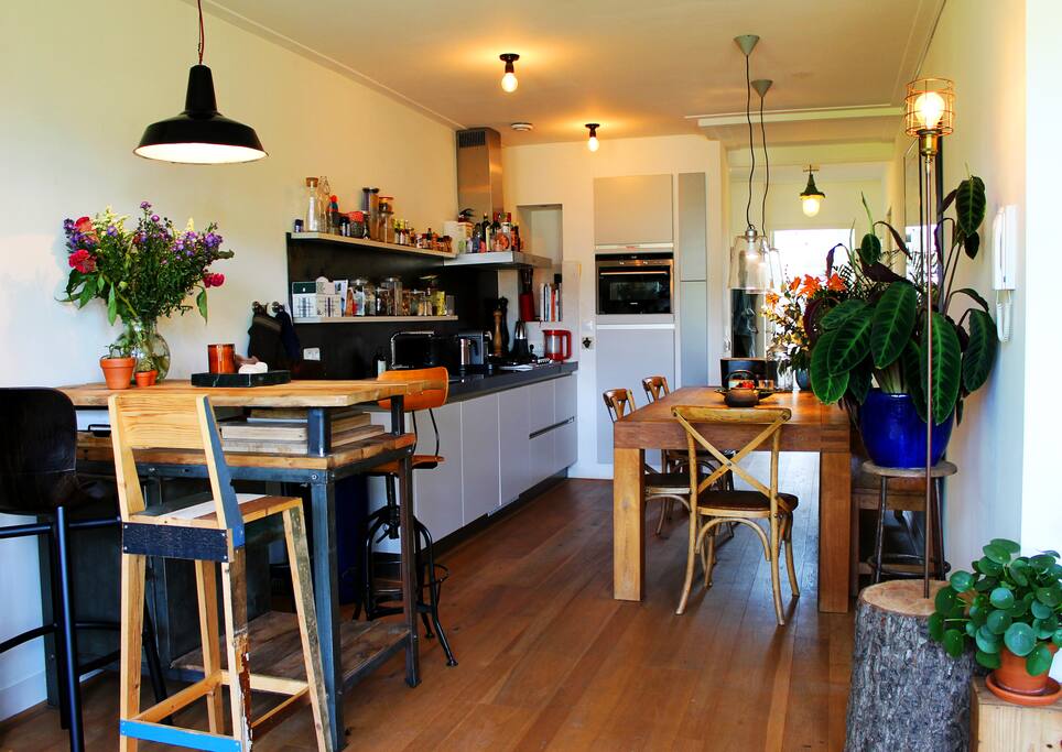 Kitchen connected to the living area