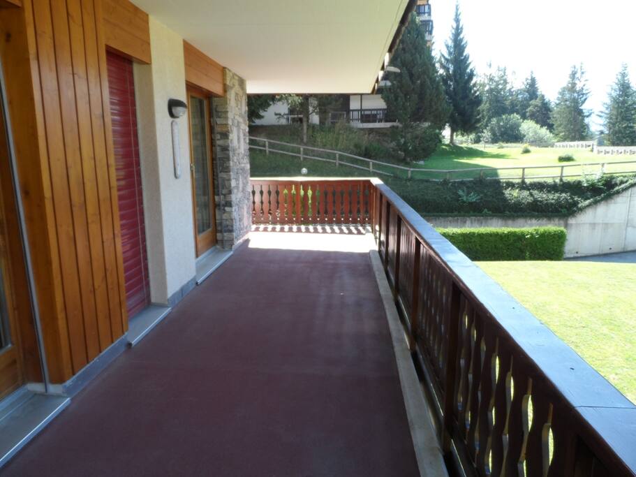 The large balcony