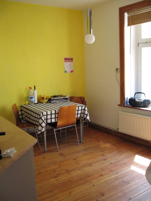 spacious live-in kitchen