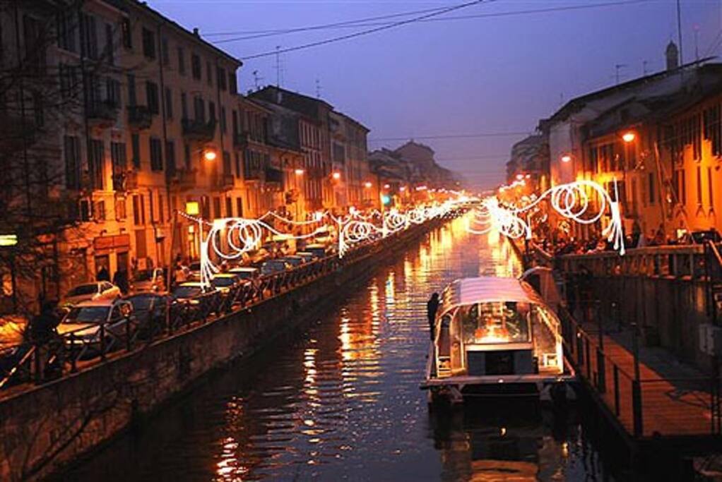 The Naviglio canal by night