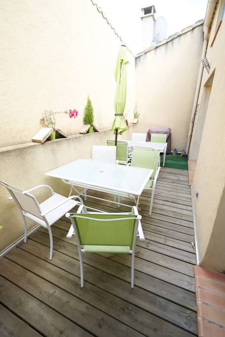 Terrasse tropézienne de 20m2 sans aucun vis-à-vis