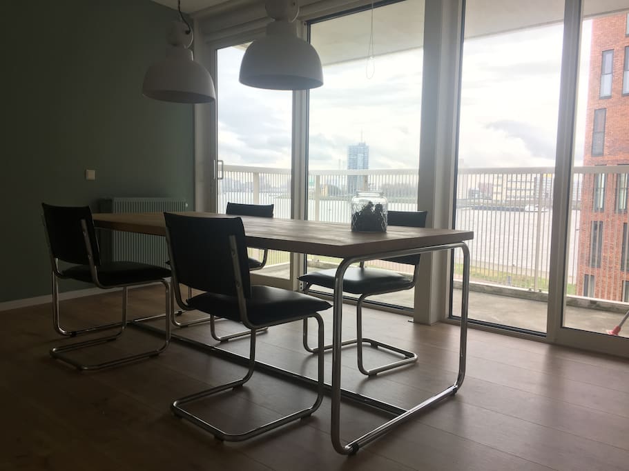 Dining table with view