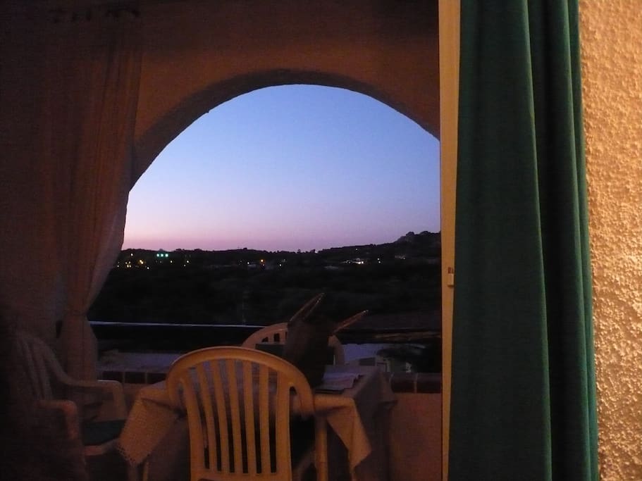 tramonto dal terrazzino