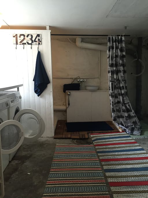 Bathroom, washer and dryer