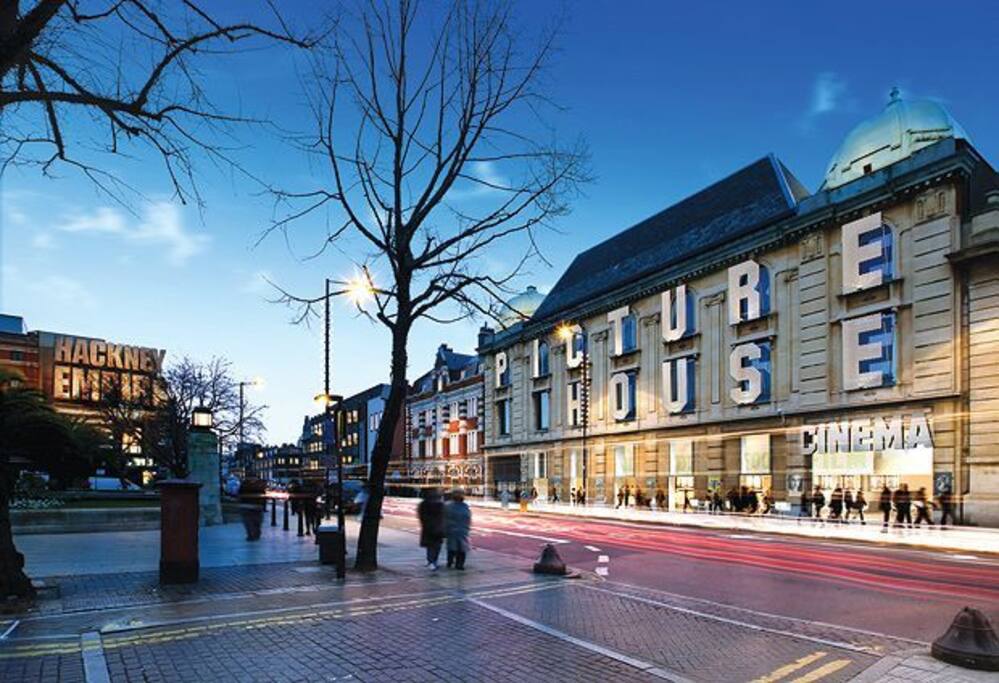 Explore the vibrant area of Hackney, including the amazing cinema.
