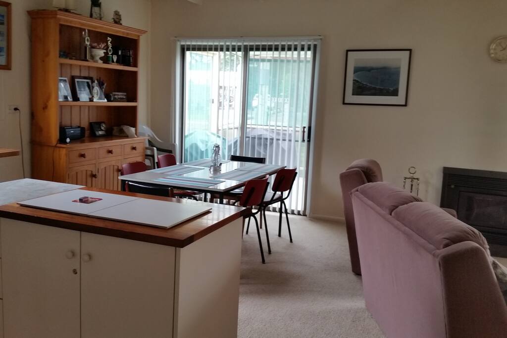 Doors open to outside living