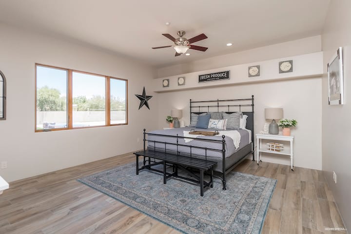 [Bedroom 1] The Farmhouse room, king bed with ensuite