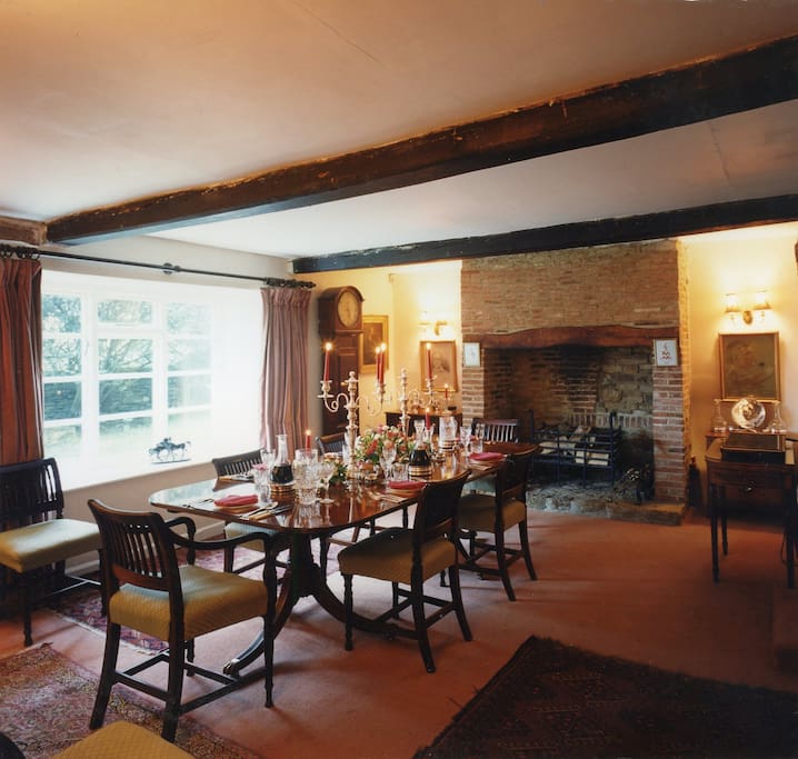 Our dining room, where we serve breakfast to guests