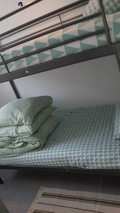 Chambre enfants, lits superposés